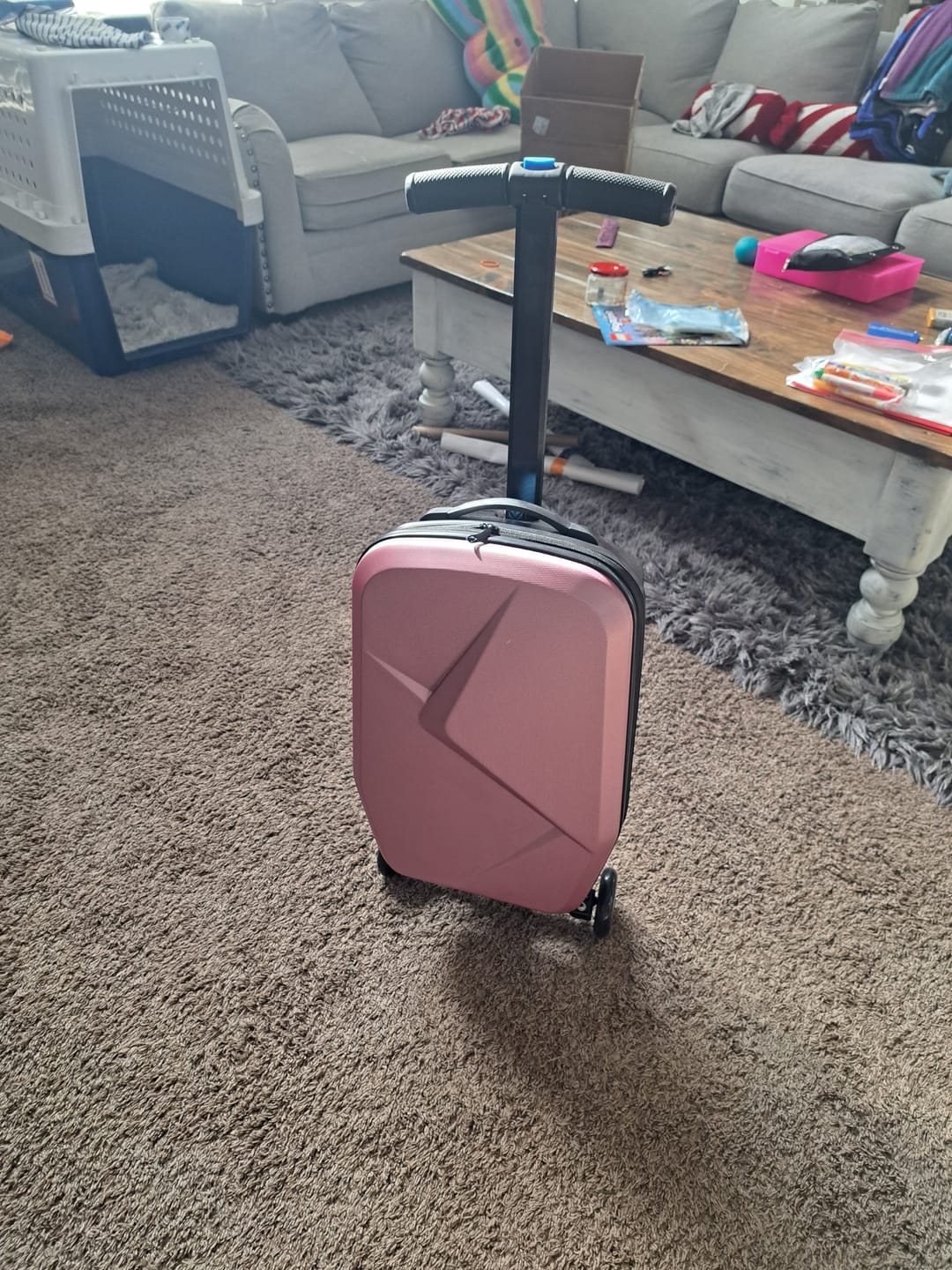 Customer photo review of Advwin Foldable Hardshell Scooter Suitcase(Low Stock)