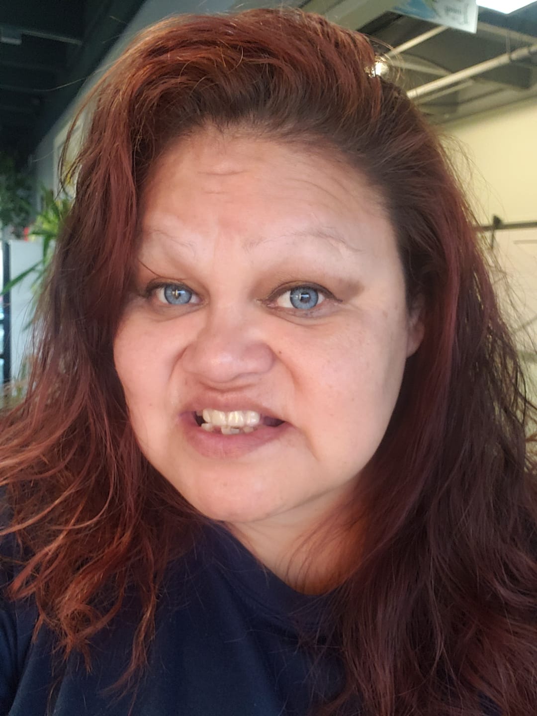 Customer photo review of Aine Swan Lake Blue Prescription Colored Contact Lenses