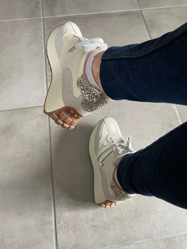 Customer photo review of Basket femme grise à lacets - CL82 GREY