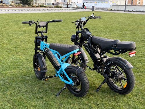 Customer photo review of V20 Mini Fatbike – Kinderfatbike met Hydraulische Remmen & Gashendel - Zwart - Stoer, Veilig en Straatlegaal!