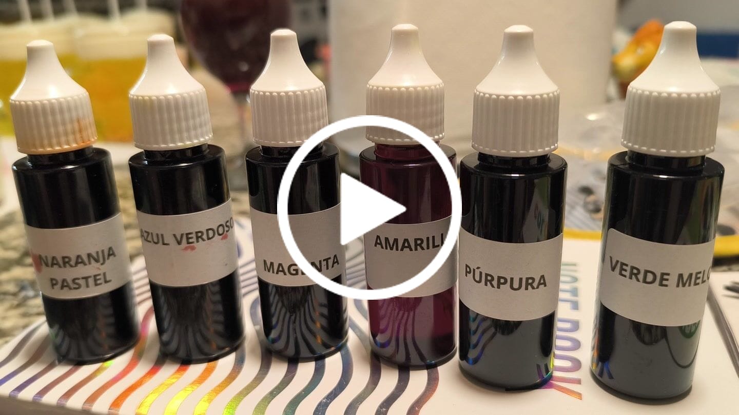 Customer video review of Colorante líquido para velas AMARILLO