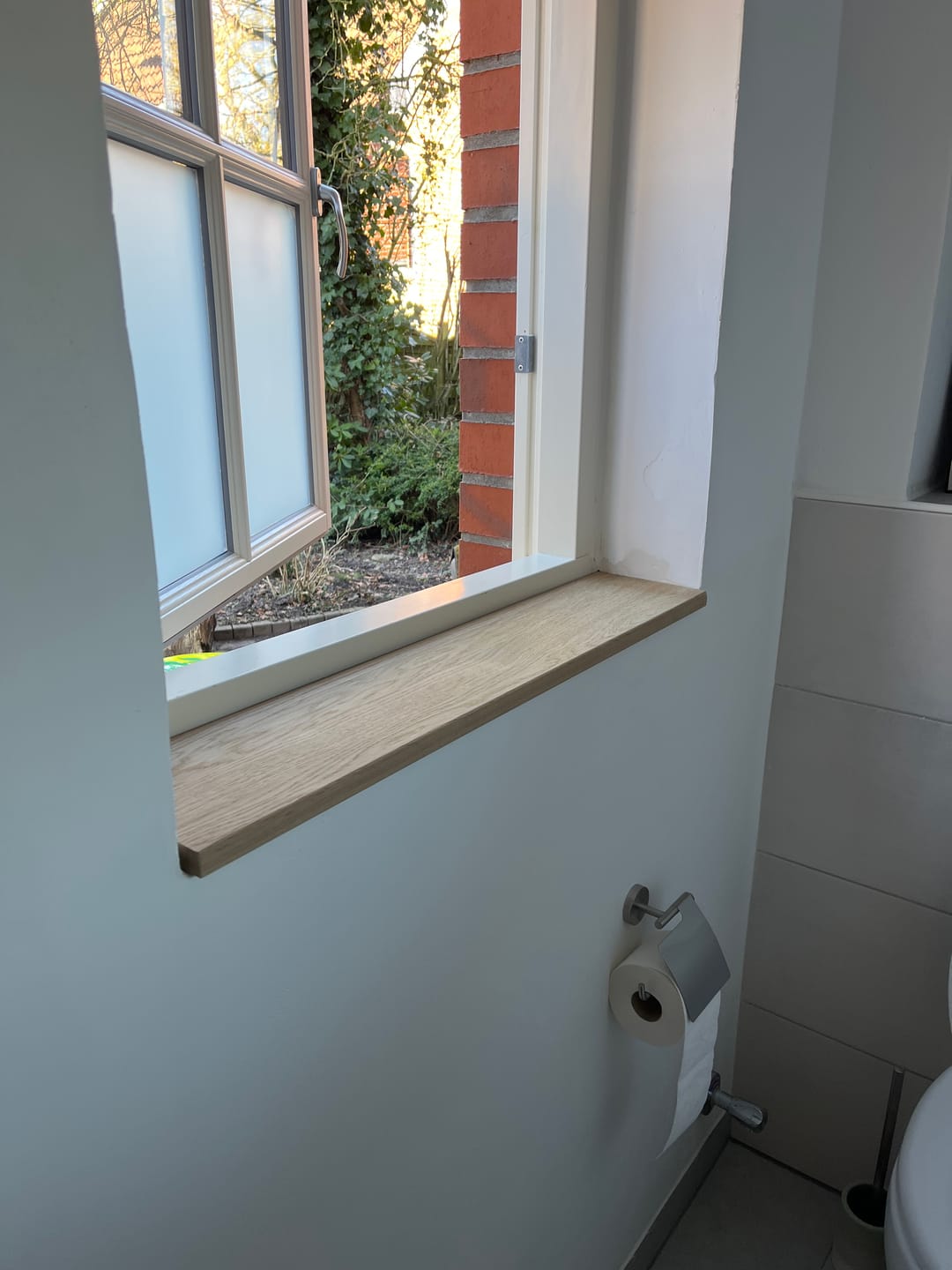 Customer photo review of Fensterbank Eiche