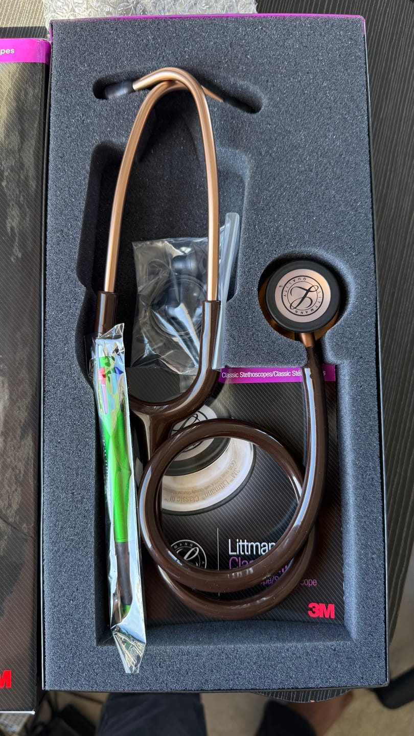 Customer photo review of Littmann Classic III  Stethoscope: Chocolate & Copper 5809