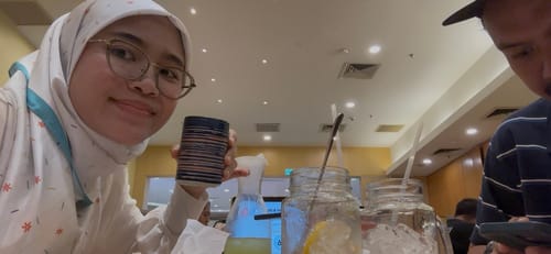 Customer photo review of Confetti Square (White)