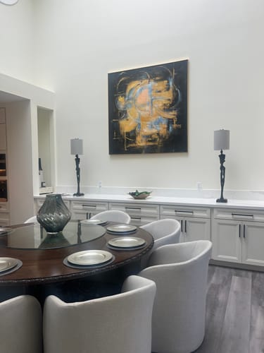 Customer photo review of Modern Flower Painting #ABFS02