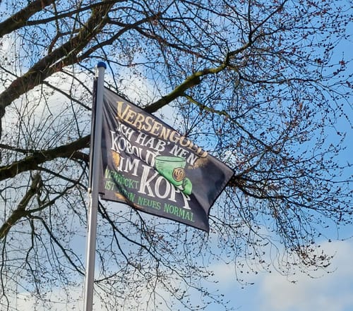 Customer photo review of Fahne inkl. Druck