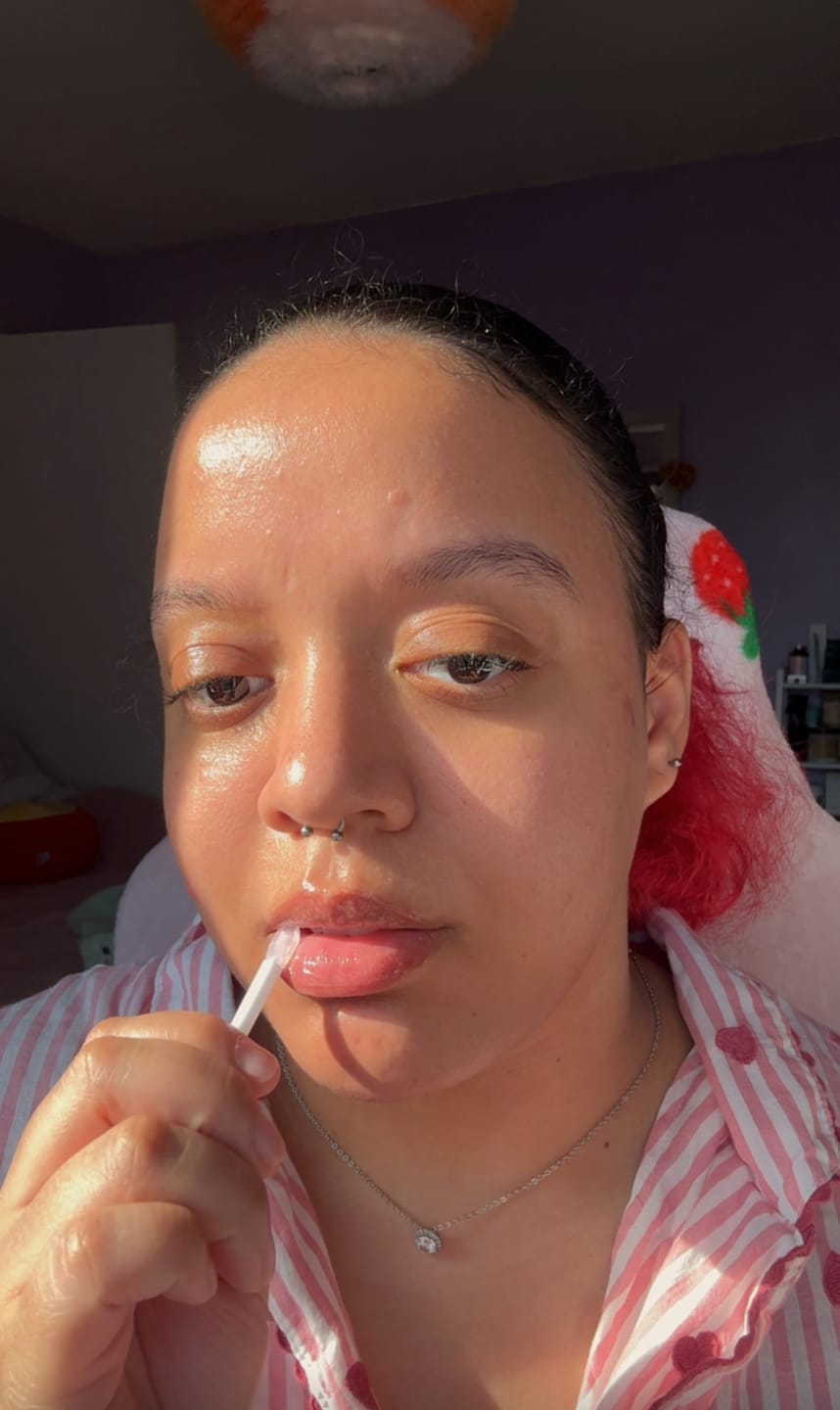 Customer photo review of PDRN Collagen Lip Mask Glazed Jelly