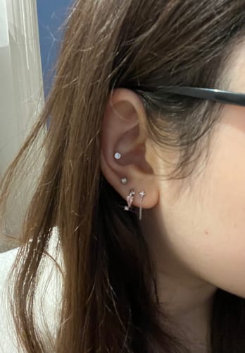 Customer photo review of Ethereal huggies silver/pink