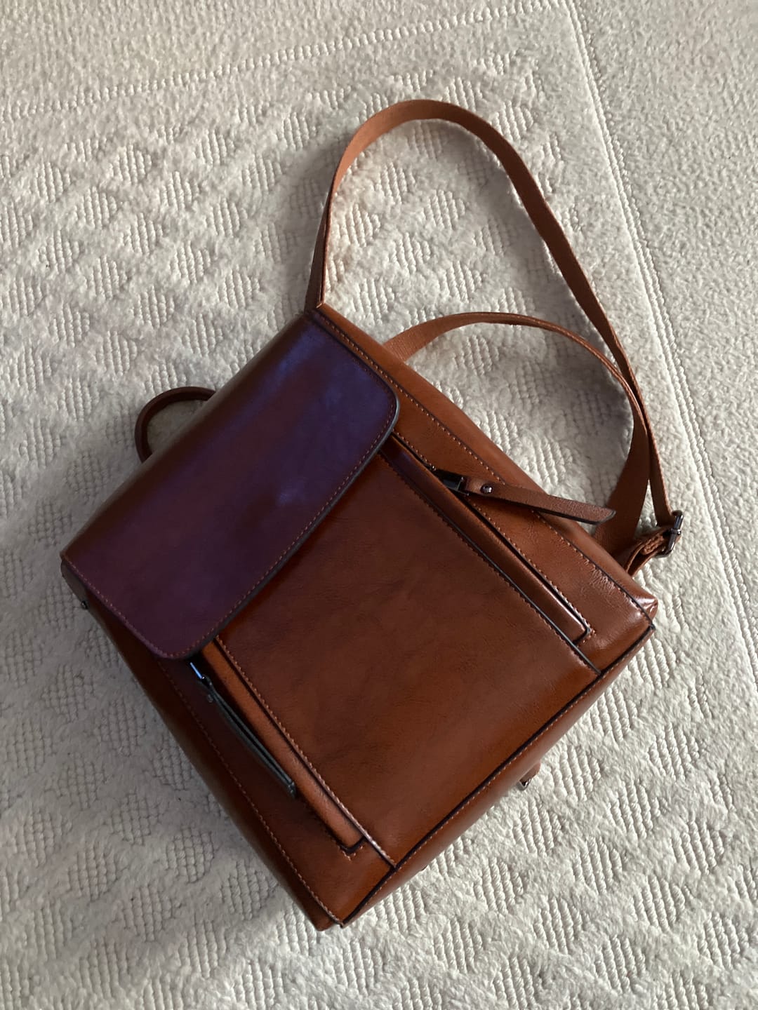 Customer photo review of Sac à Dos Cuir Femme Anastasia