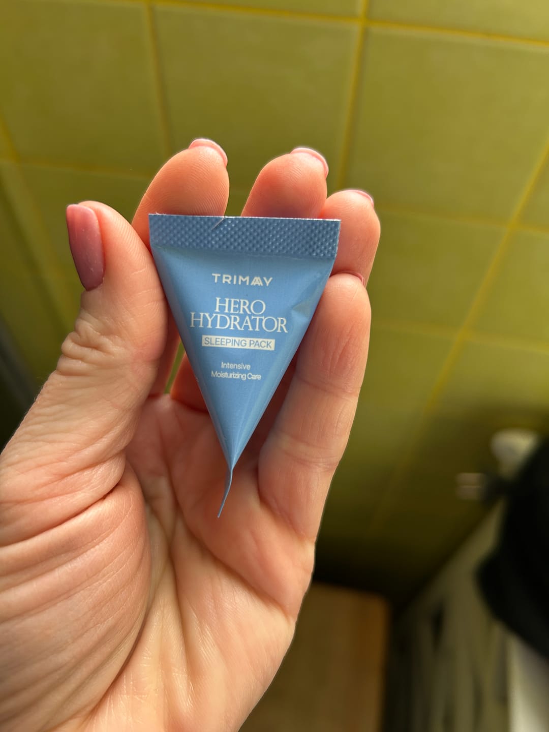 Customer photo review of Mitrinoša nakts maska ar beta glikānu Trimay Hero Hydrator Sleeping Pack