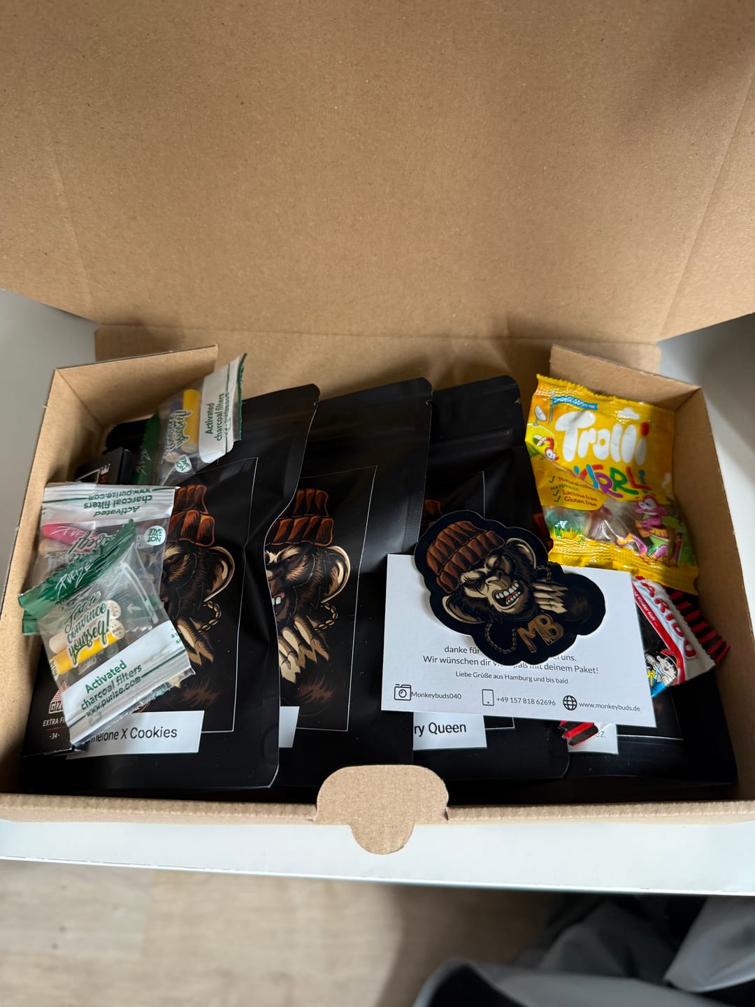 Customer photo review of MonkeyBuds Green X CBD Blüten Probierpaket
