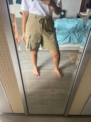 Customer photo review of Utility Loose Shorts