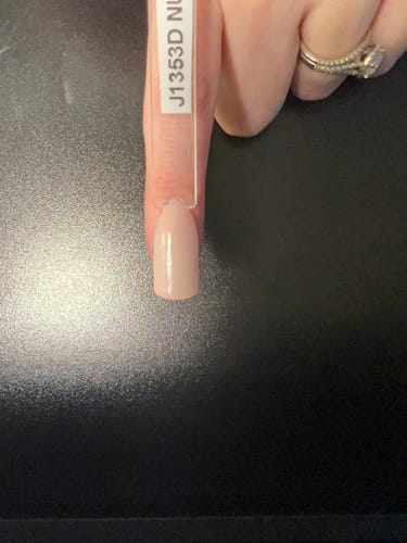 Customer photo review of D1353 Nasturtium Peach Dip Powder