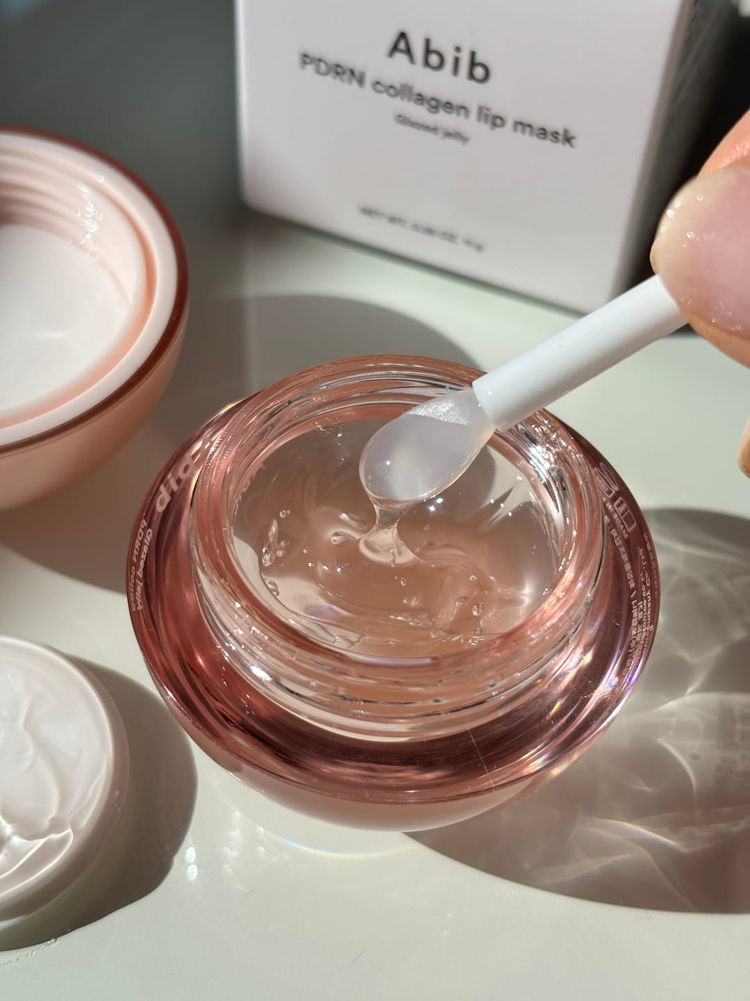 Customer photo review of PDRN Collagen Lip Mask Glazed Jelly