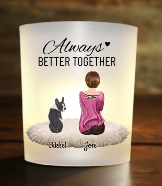 Customer photo review of Mijn favoriet - Gepersonaliseerd theelichtje