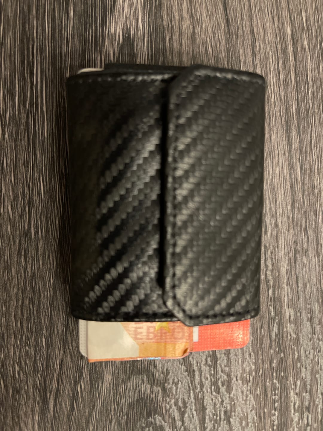 Customer photo review of Nano Boy Pocket card holder wallet with leather coin pocket