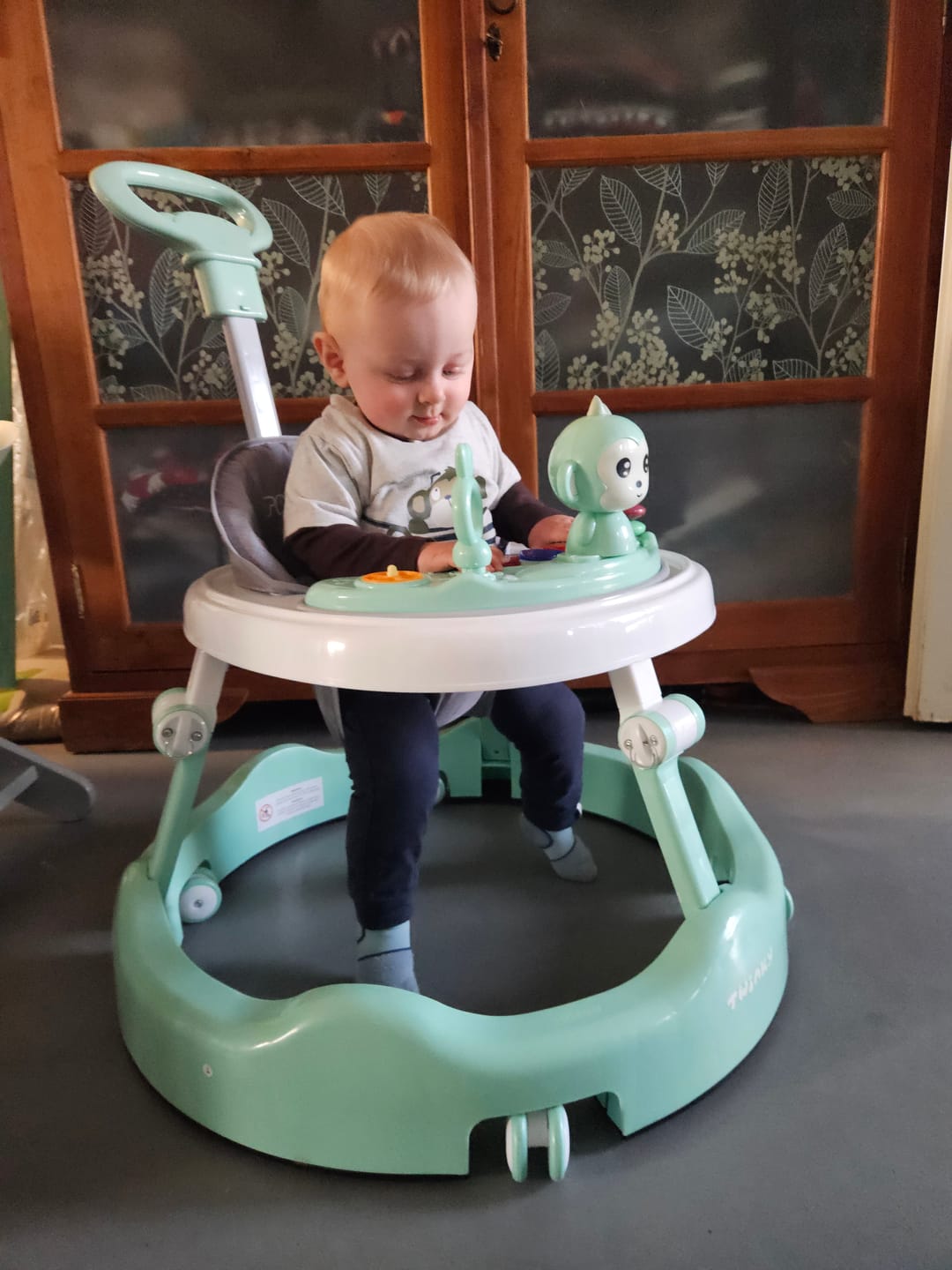 Customer photo review of Twinky Loopstoel Baby - Mint Groen