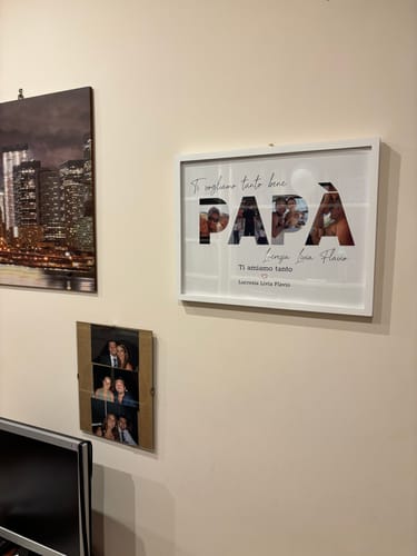 Customer photo review of Buona festa del papà - Poster personalizzato