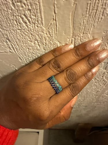Customer photo review of Apatite Bleue Bague
