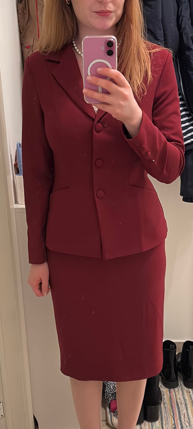 Customer photo review of Skyler Wool Two Piece