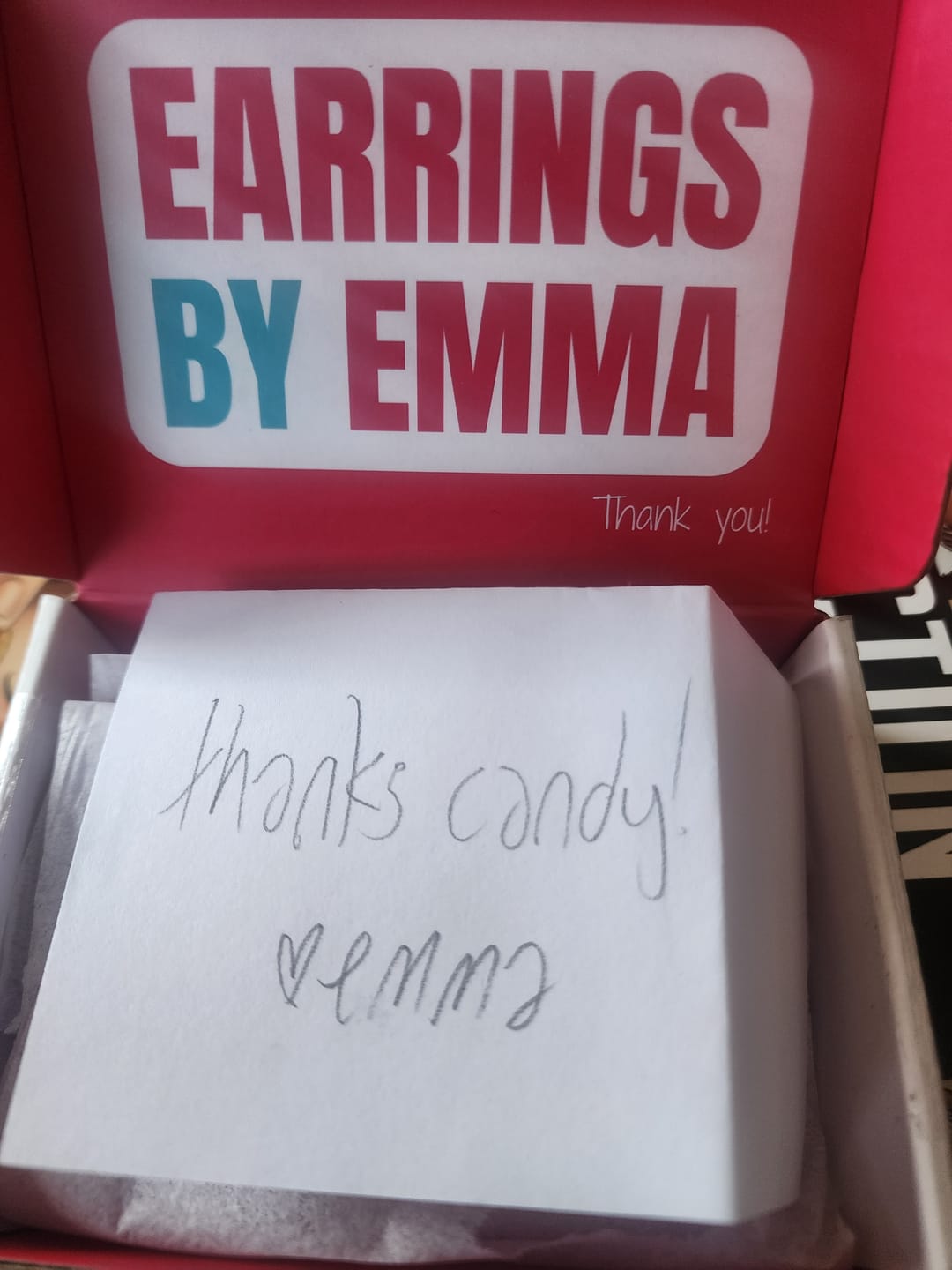 Customer photo review of Joyful Tear Dangles Hypoallergenic Earrings for Sensitive Ears Made with Plastic Posts