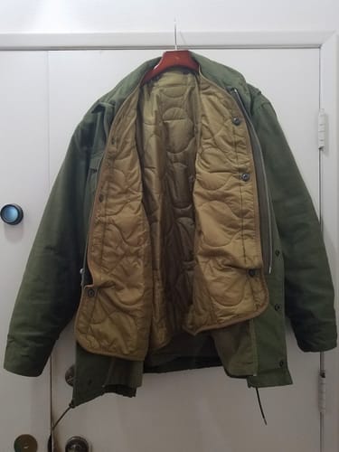 Customer photo review of US Army 1st Model M-65 Field Jacket Liner