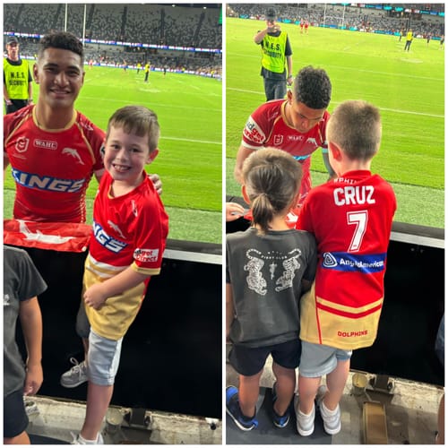 Customer photo review of 2025 Dolphins Home Jersey - Kids