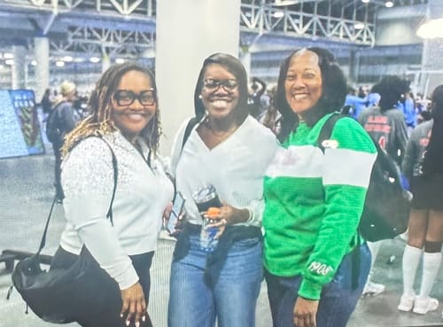 Customer photo review of AKA 3D Striped Sweatshirt