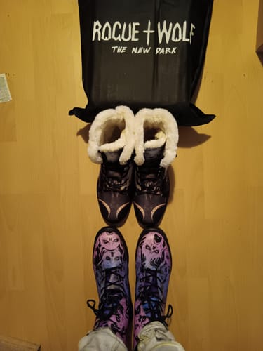 Customer photo review of Vlad’s Castle Winter Boots - Warm Micro-Suede Doc-Style Boots Lined with Vegan Wool