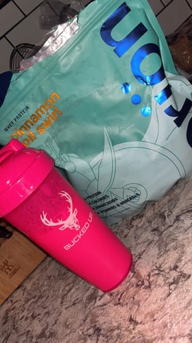 Customer photo review of Cinnamon Roll Swirl Whey Isolate