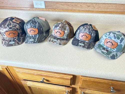 Customer photo review of Premium Custom Leather Patch Hats (Wholesale)