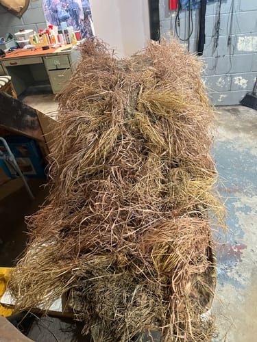 Customer photo review of Hunting Blind Raffia Grass (Individual)