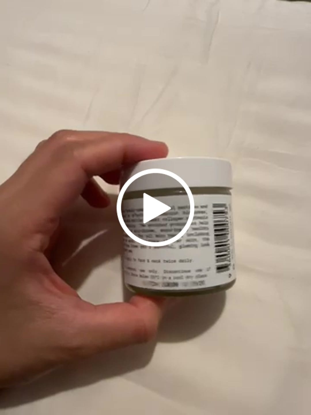 Customer video review of Peptide + Probiotic Face Cream (New and Improved)