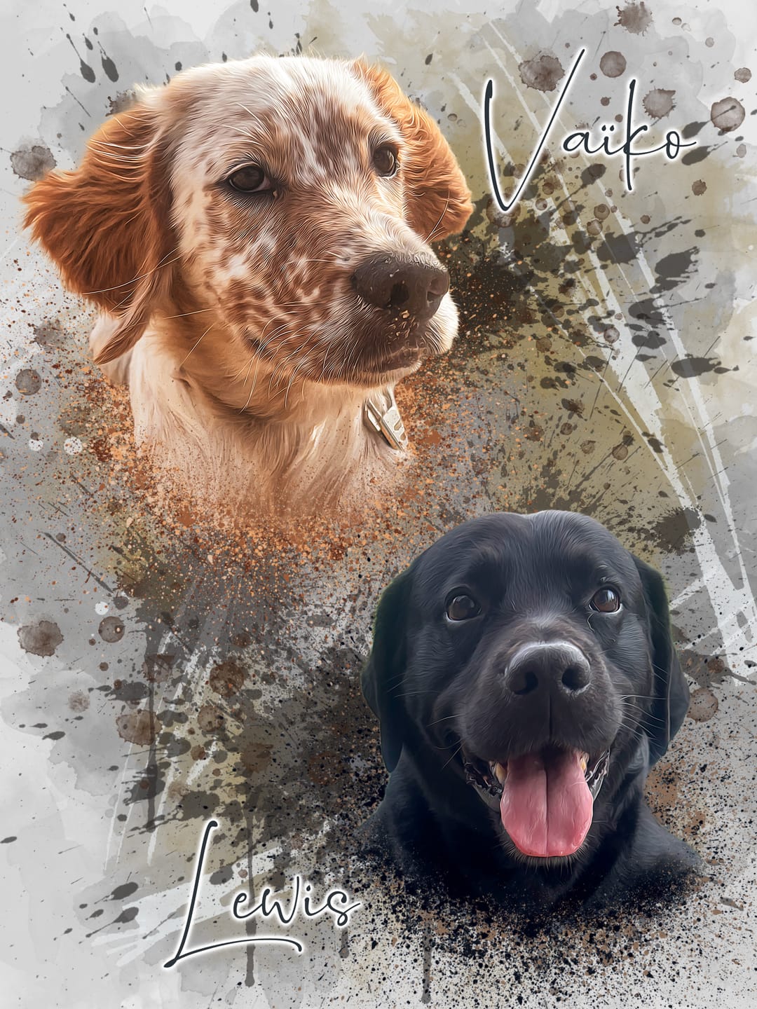 Customer photo review of Portrait Aquarelle - Duo