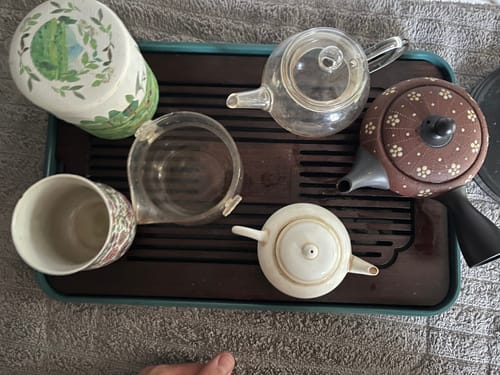 Customer photo review of Chinese Bamboo Kung Fu Tea Tray