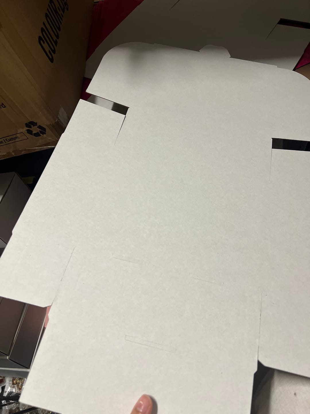 Customer photo review of 220 x 160 x 77mm A5 Die cut White Mailing Box B38