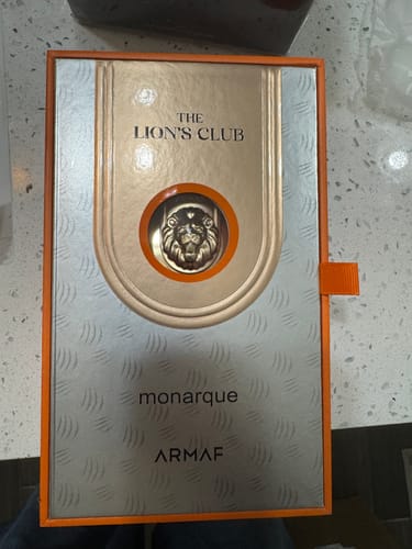 Customer photo review of Armaf Lion's Club Monarque Eau de Parfum for Men 3.4 oz