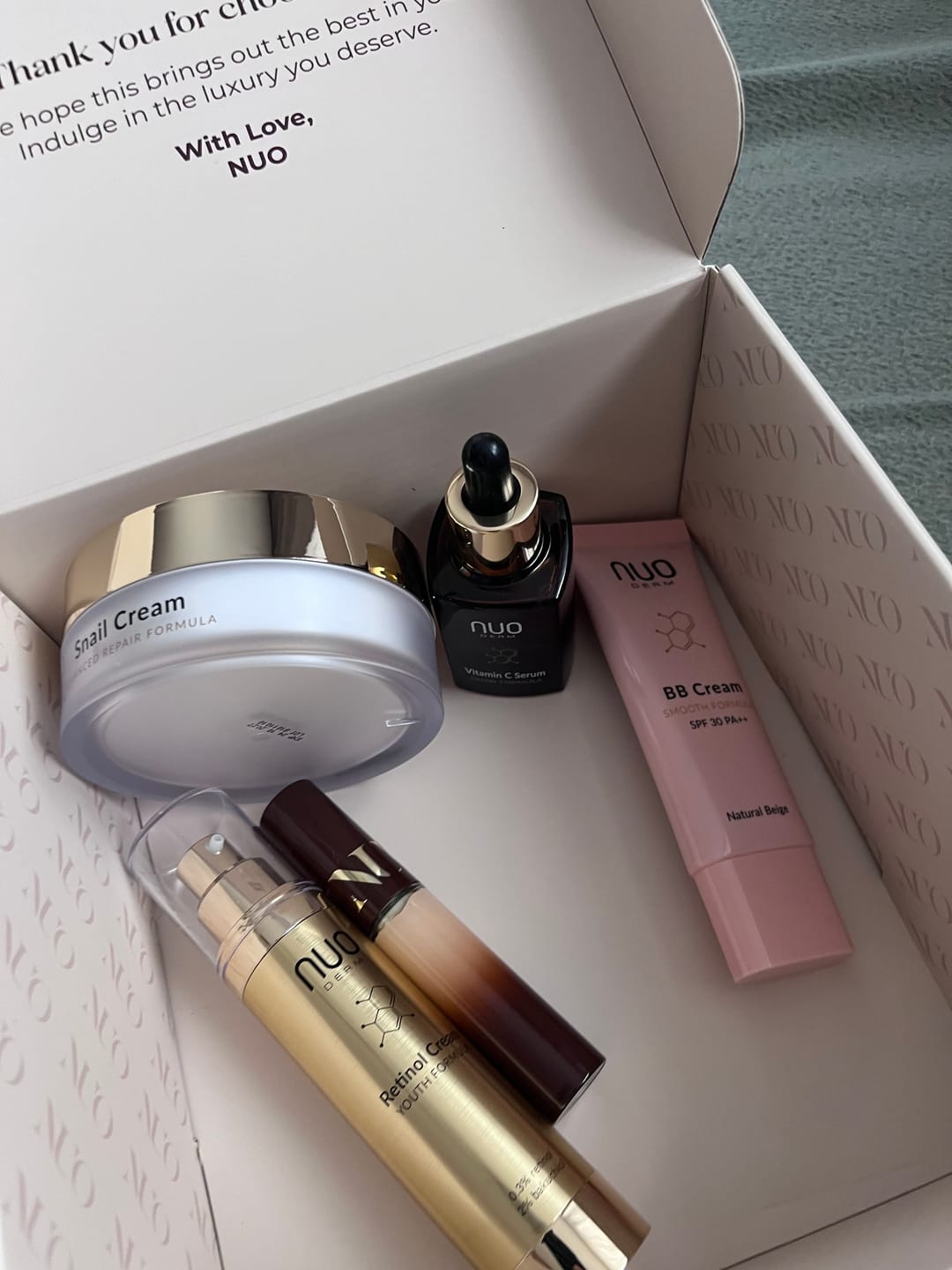 Customer photo review of Set Ser Vitamina C, Crema Retinol, Crema Melc, BB Cream si Concealer (5 produse)