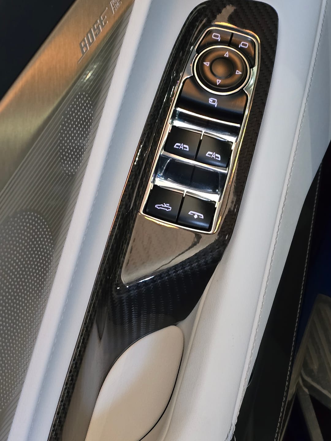 Customer photo review of C8 Corvette 2020+ Real Carbon Fiber Window Switch Trim Cover