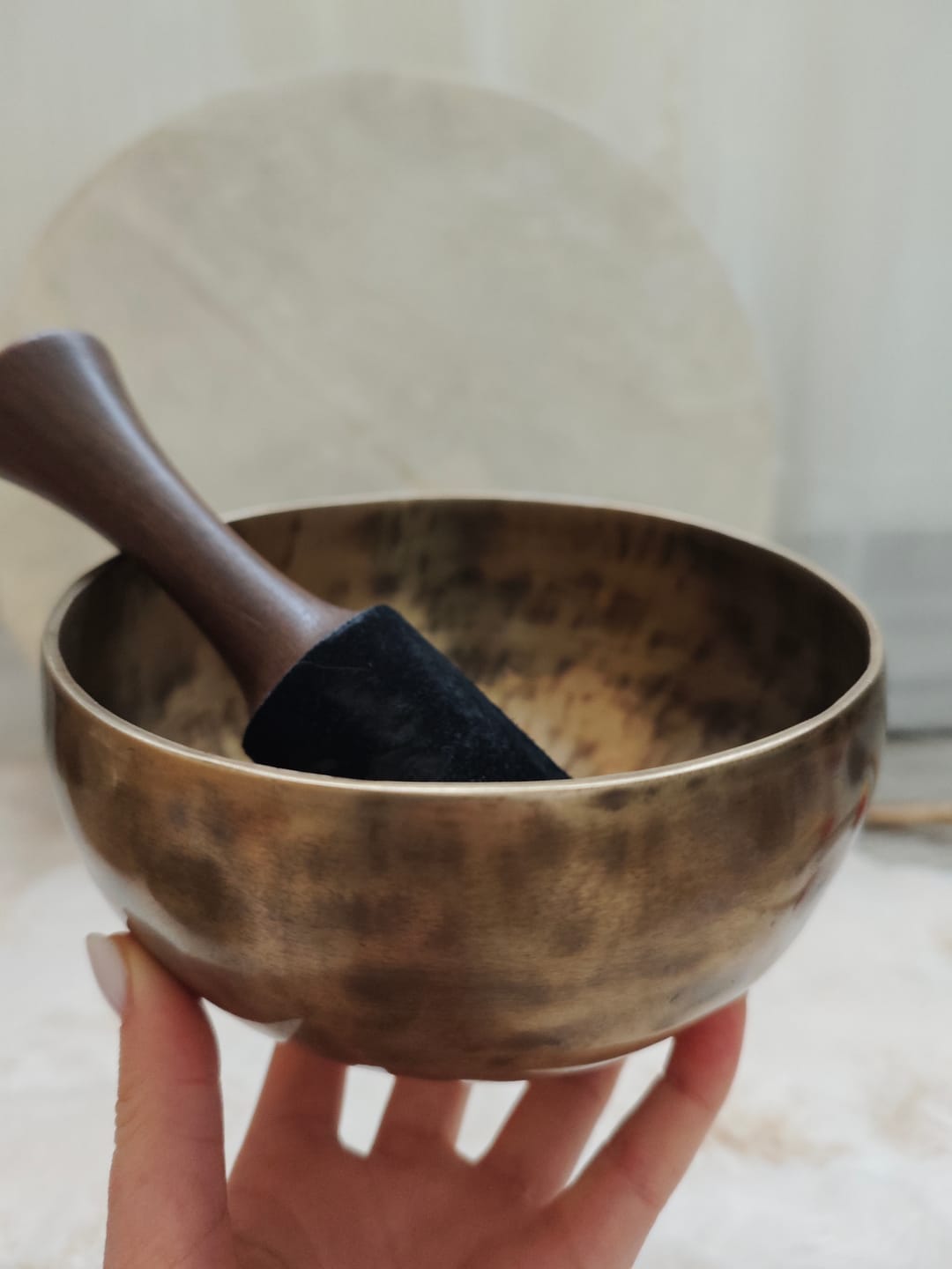 Customer photo review of Antique style Himalayas Singing Bowl