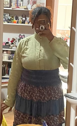 Customer photo review of Richang 日常 Daily Cotton Liling Duijin Duanshan Ming Standing Collar Shirt