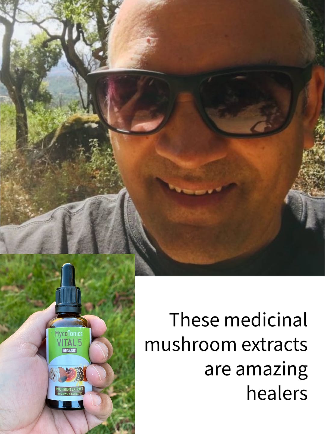 Customer photo review of Organic Vital 5 Mushroom Blend Complex (50ml)