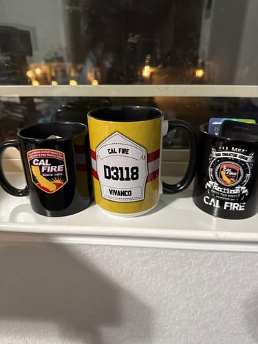 Customer photo review of Personalized Firefighter Mug - Gift For Firefighter