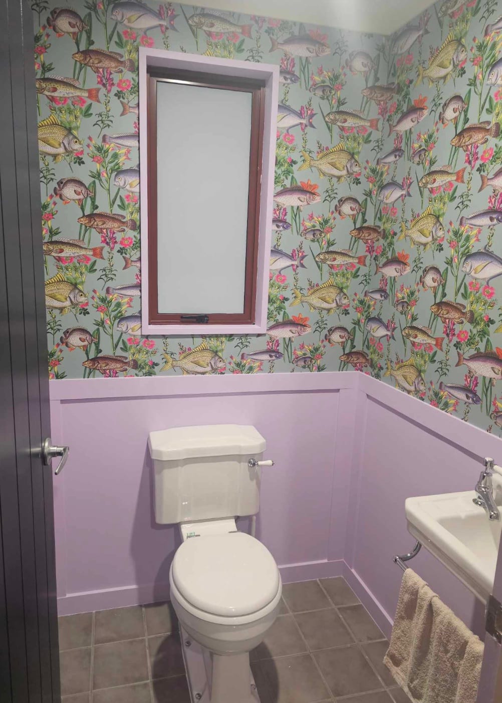 Customer photo review of Lagoon Fish Wallpaper - Teal