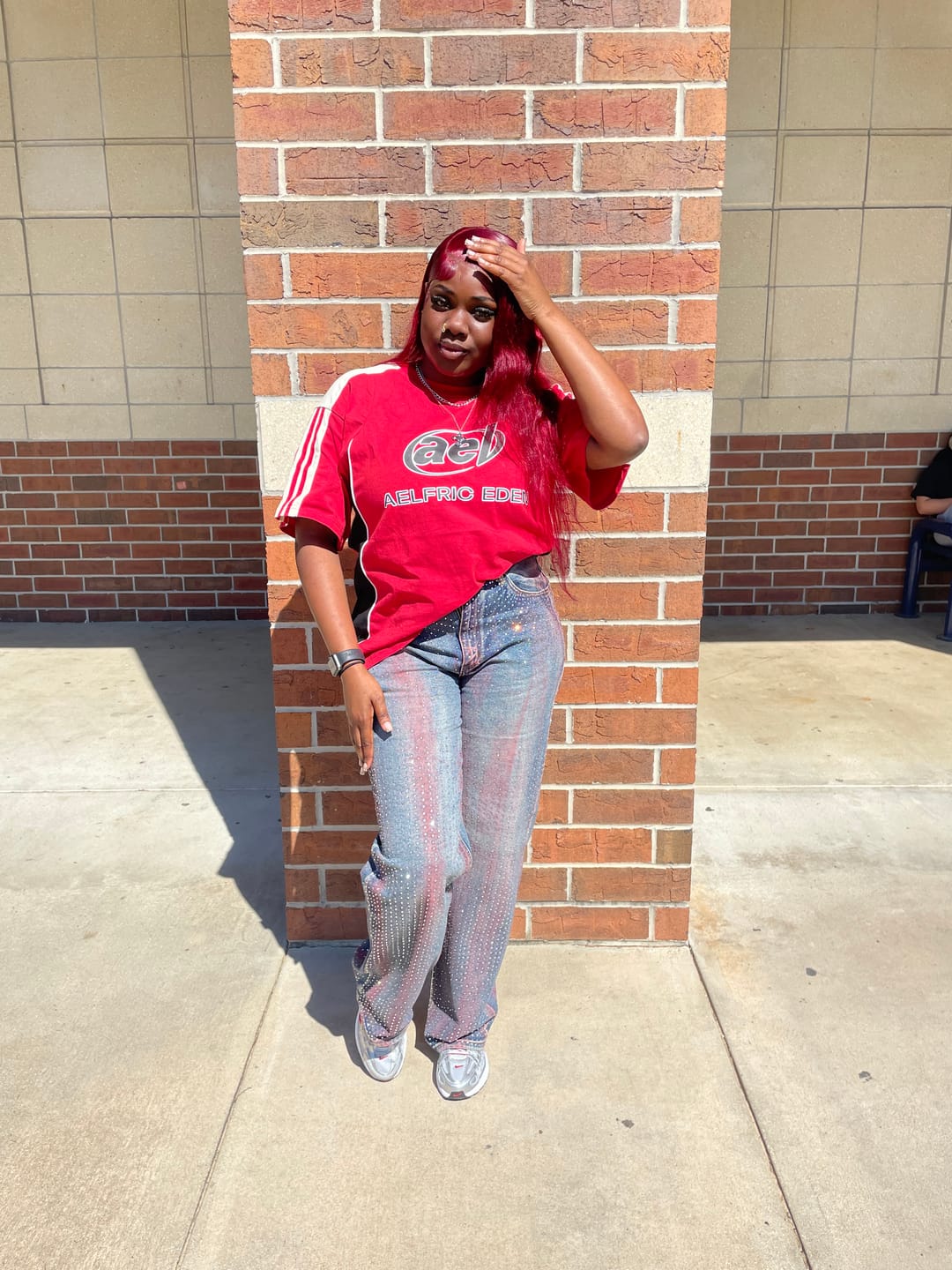 Customer photo review of Aelfric Eden Color Block Speedway Tee