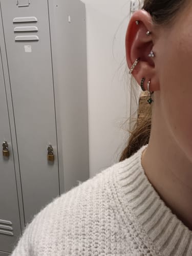 Customer photo review of Lucky Charm Green/Silver