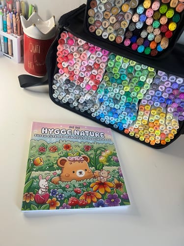 Customer photo review of Ohuhu Honolulu 104 Colors Dual Tips Alcohol Art Markers