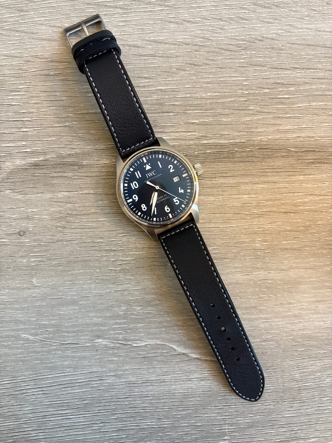 Customer photo review of Navy Blue Calfskin