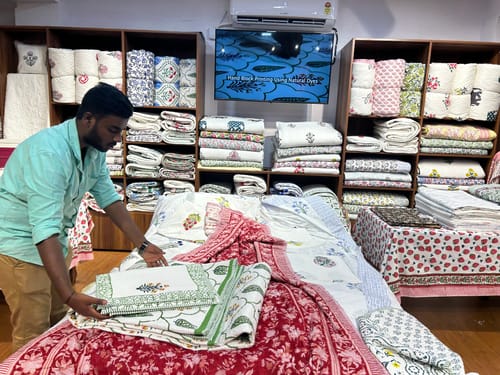 Customer photo review of Organic Mulmul Cotton Quilt