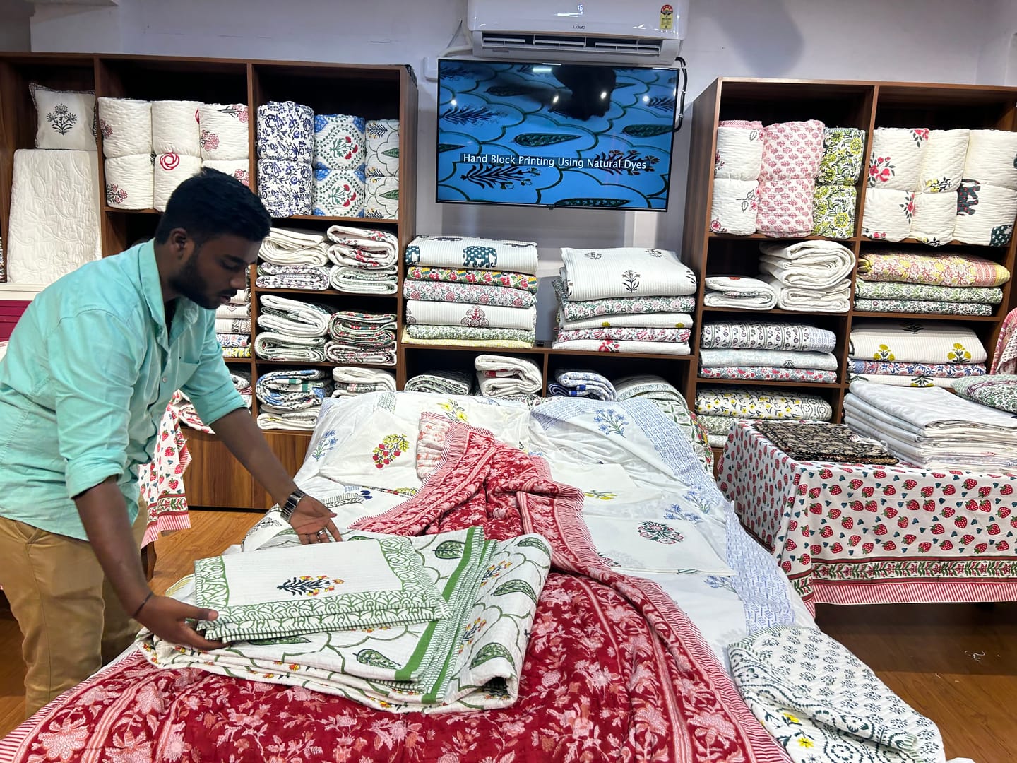 Customer photo review of Organic Mulmul Cotton Quilt